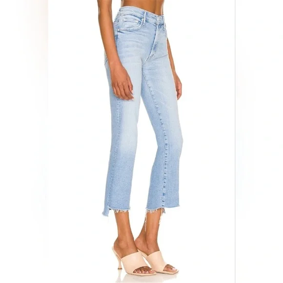 Mother Denim The Insider Crop Step Fray Jean in Limited Edition
